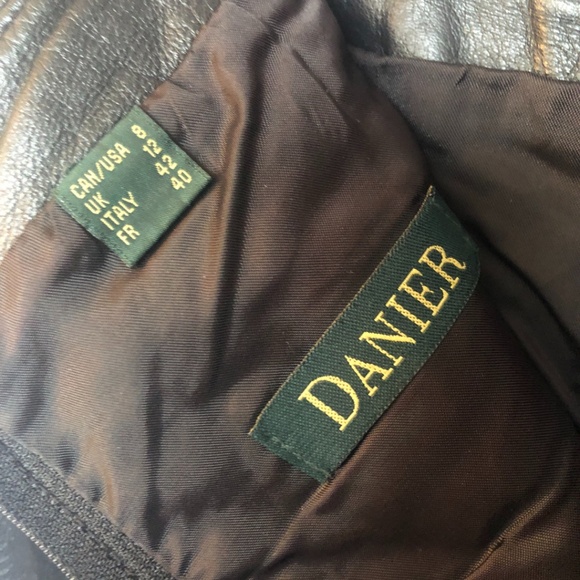 DANIER Leather Black Buttery Leather Pants Lined, Size 8 - Picture 8 of 13